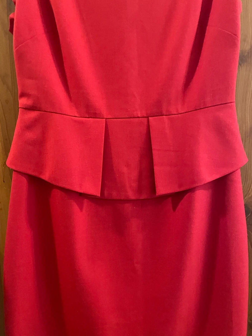 J. Crew Red Peplum Sheath Dress - Picture 3 of 11
